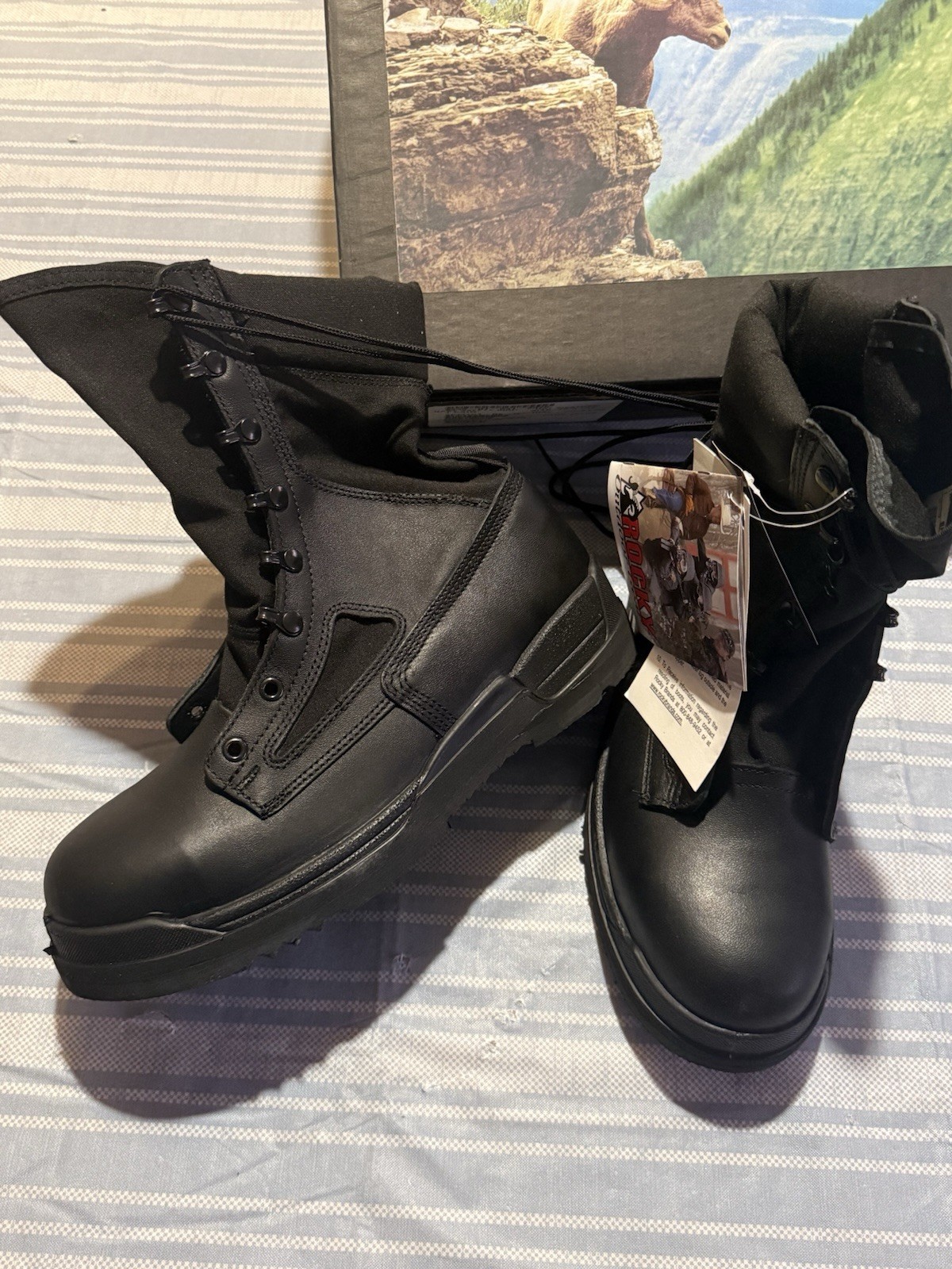 Rocky Men Military Hot Weather Steel Toe Safety Combat Boots 711 6129 – 12XW