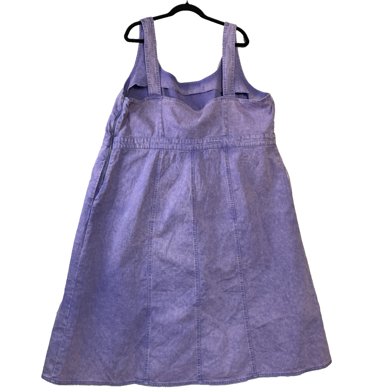 Future Collective Gabriella Karefa-Johnson Plus sz 26 Blueberry Denim Dress NWT