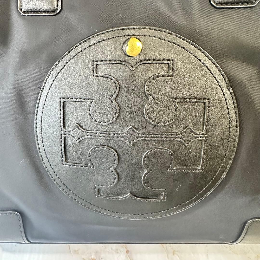 Tory Burch Tote Bag Ella Nylon Large Logo A4 Compatible
