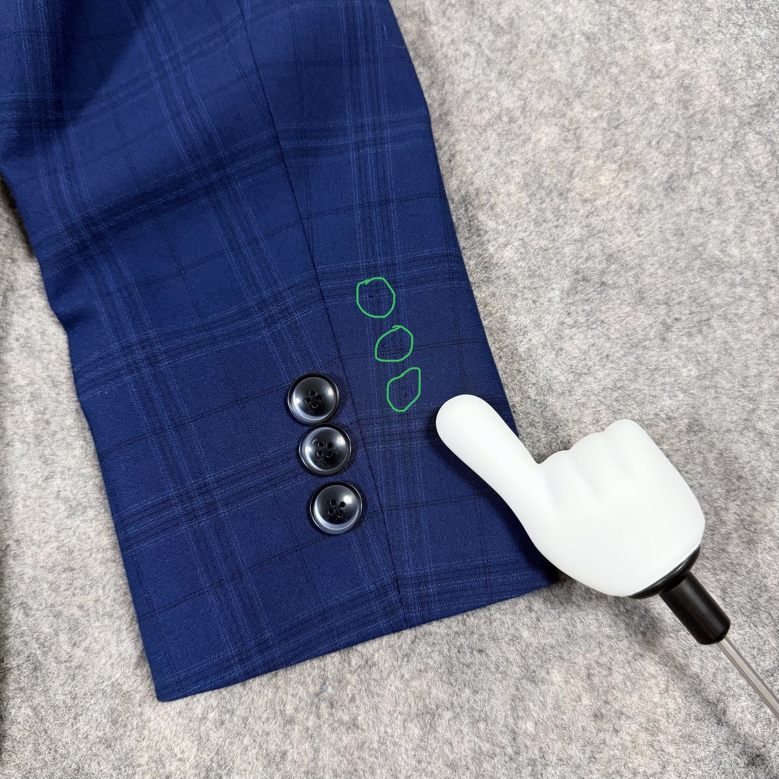 Tallia 2-Button Blazer Jacket Men’s Sz (Measurement See Picture) Blue Glen Check