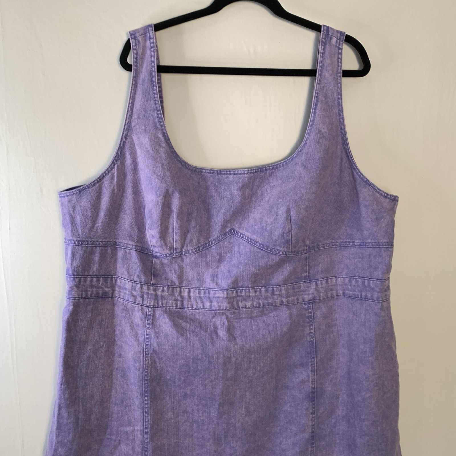 Future Collective Gabriella Karefa-Johnson Plus sz 26 Blueberry Denim Dress NWT