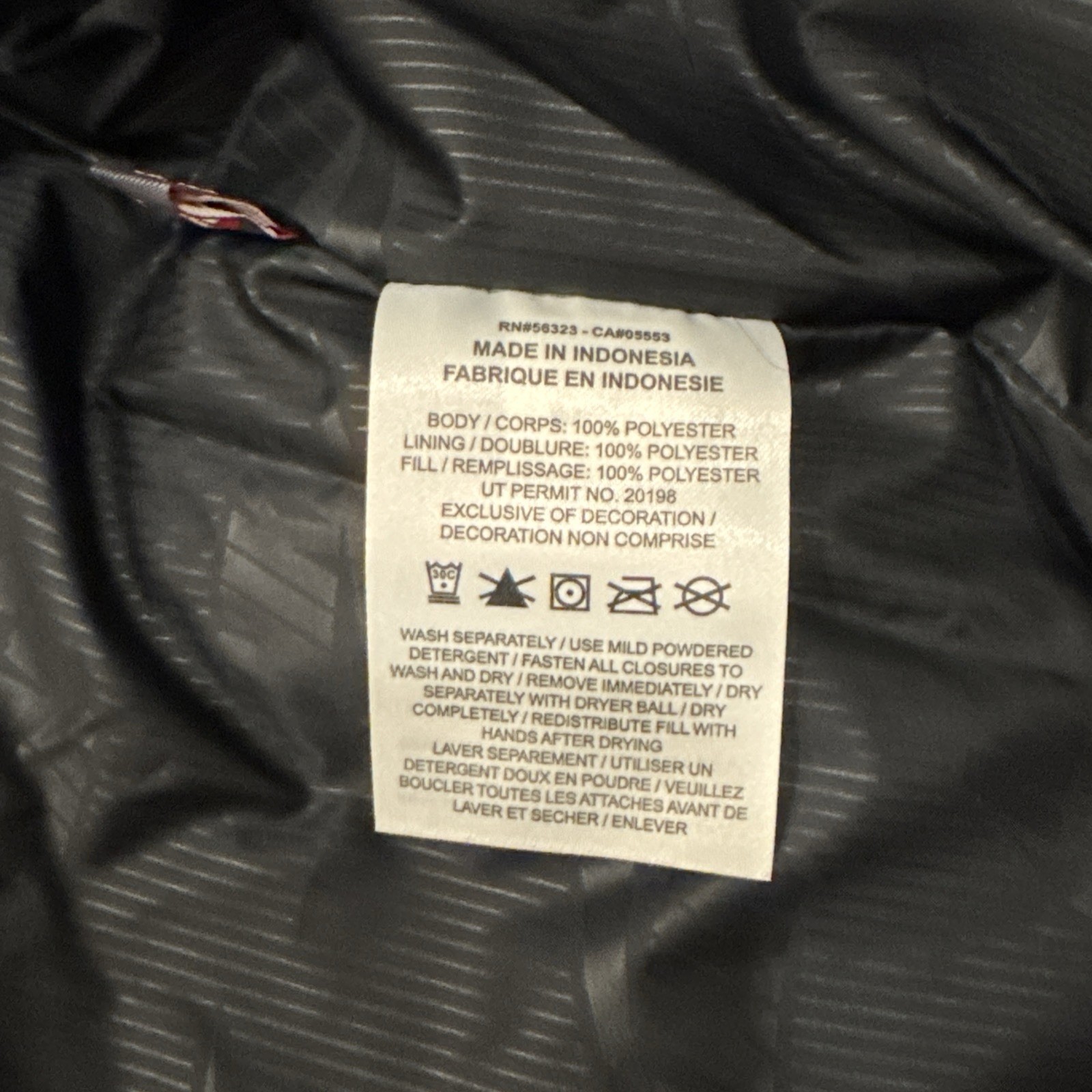 Nike Sportswear Club Puffer Jacket Black White Men’s Size XL FB7368-010 NWT