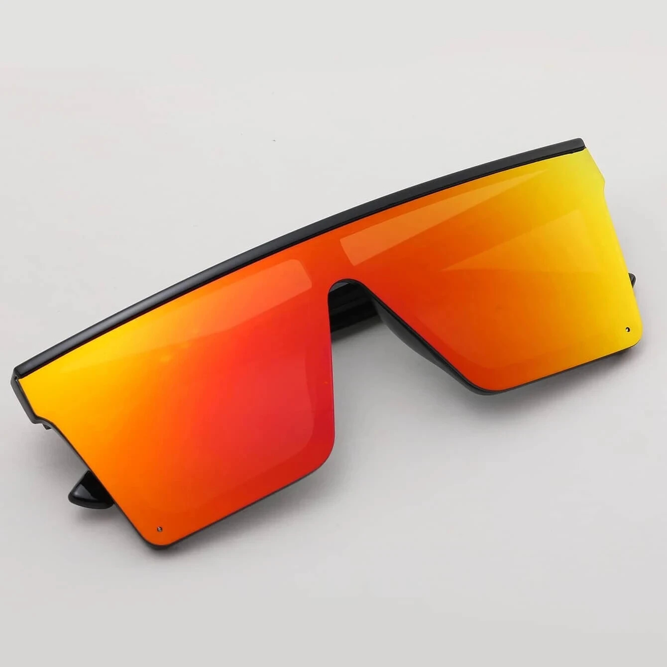 Men’s Women’s Sunglasses Fashion Designer Square Flat Black Lens Retro New Style
