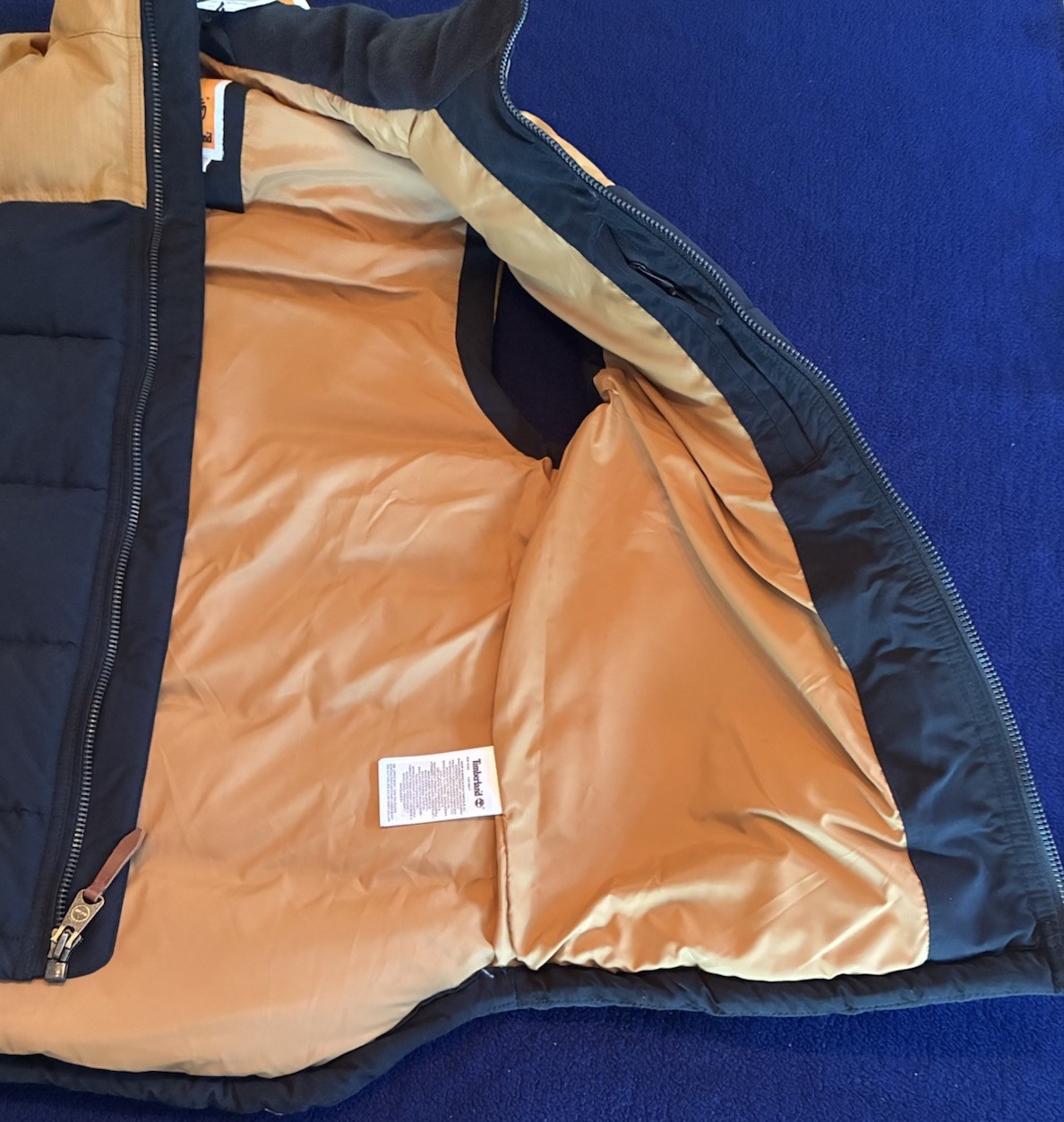 Timberland Mount Welch Puffer Vest Men’s Size Small Zip Insulated Tb0a22xm P57