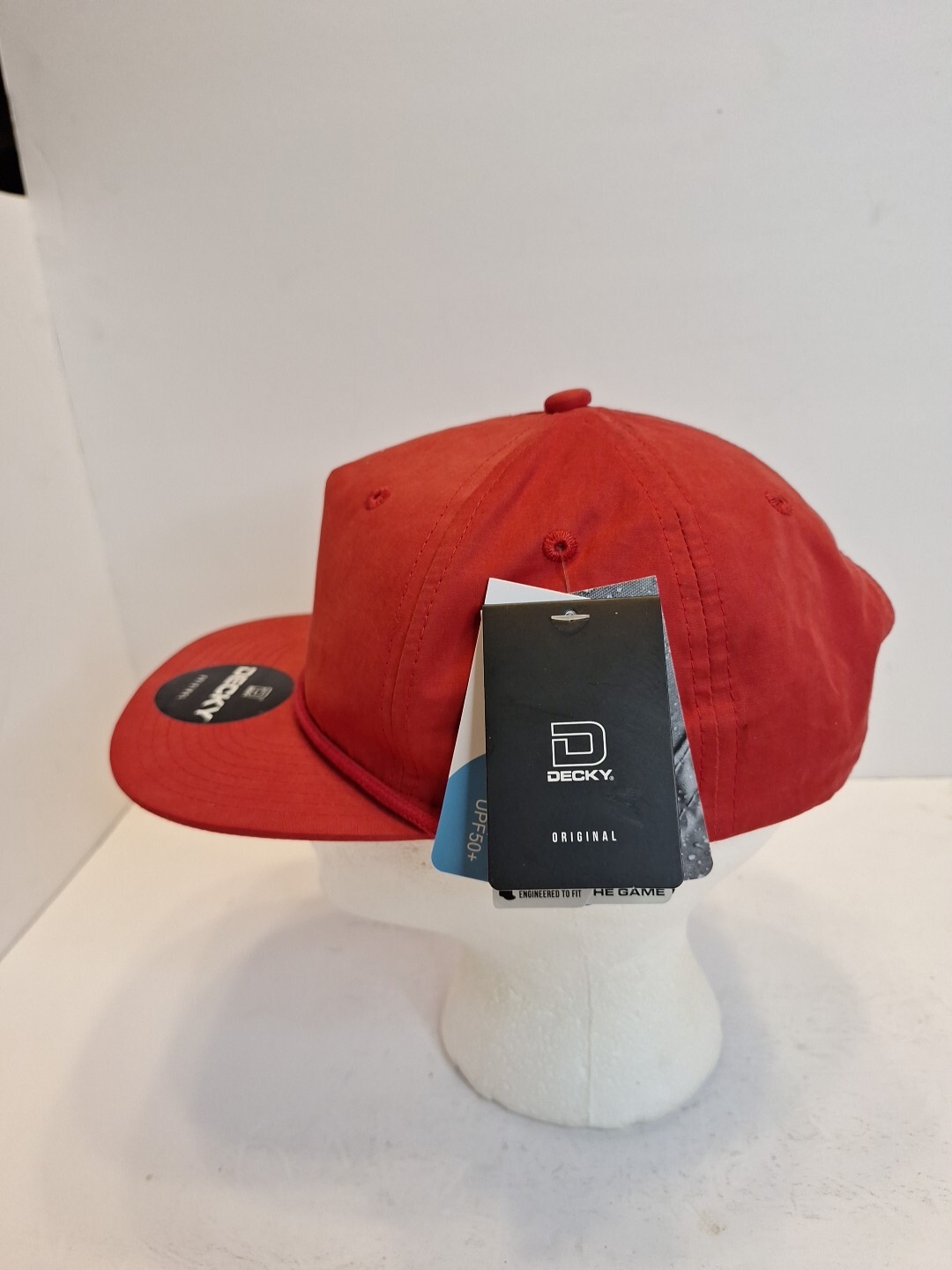 Decky 5 Panel High Profile Relaxed Cotton Blend Rope Hat – 6032