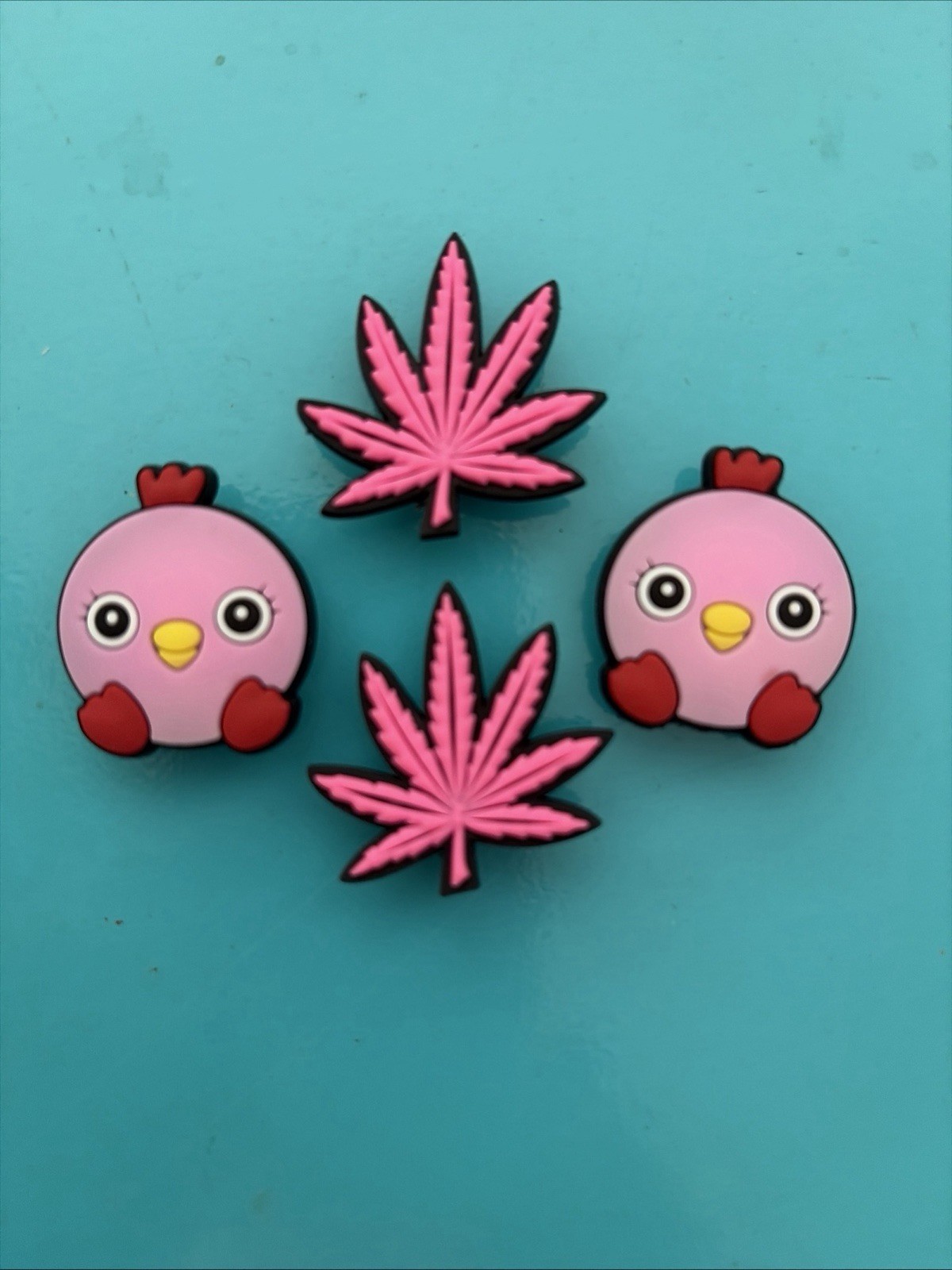Marijuana Pot Leaf “Shoe Charms – Fits Crocs – Jibbitz-style Shoe Decoration”