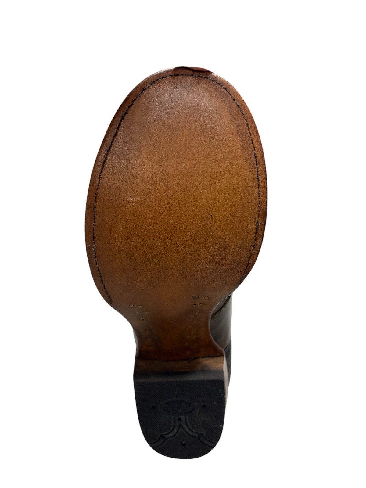 Hondo AT-5 Brown Horsebutt Finish Cowboy Boots FACTORY SECONDS