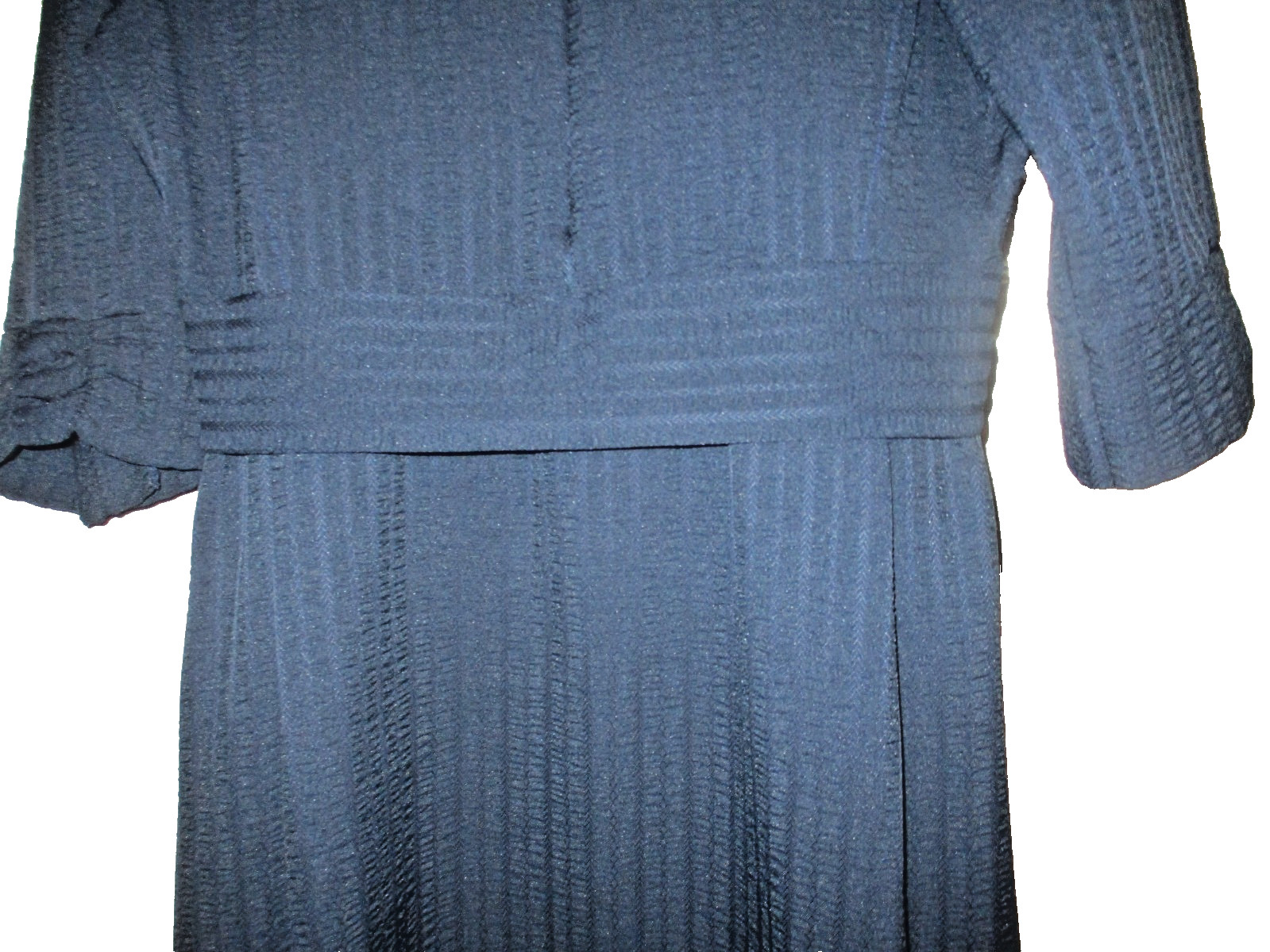 Tall Mennonite Handmade Modest Blue Waffle Cape Dress” 34” Bust x 28″ Waist