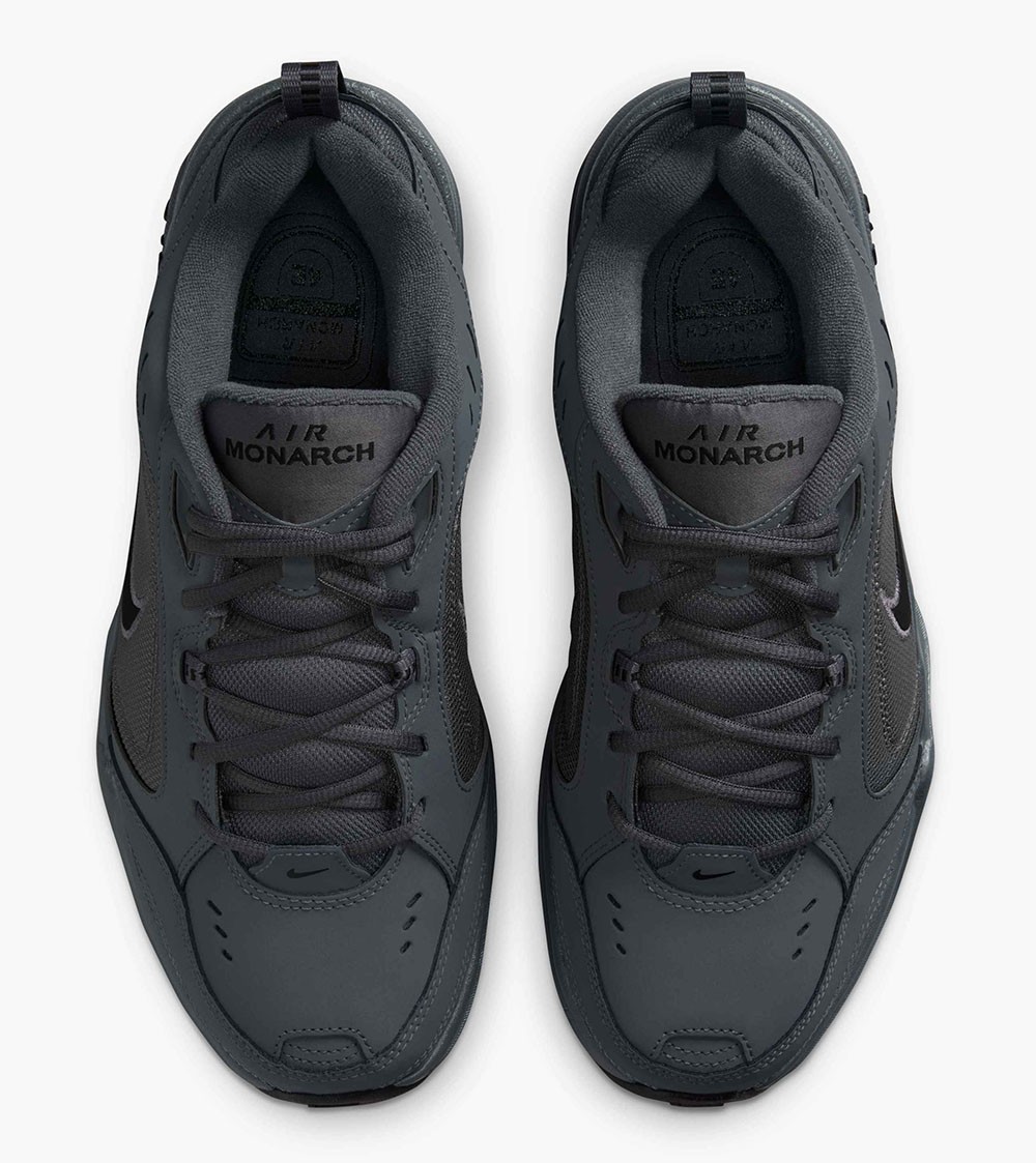 NIKE AIR MONARCH IV 4 EXTRA WIDE 4E EEEE DARK GRAY/BLACK CROSS TRAINER MEN SIZES