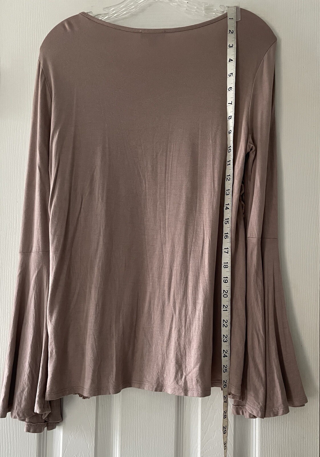 Pointelle Women Size Medium Soft Viscose Pink Lace Embroidered Top Shirt