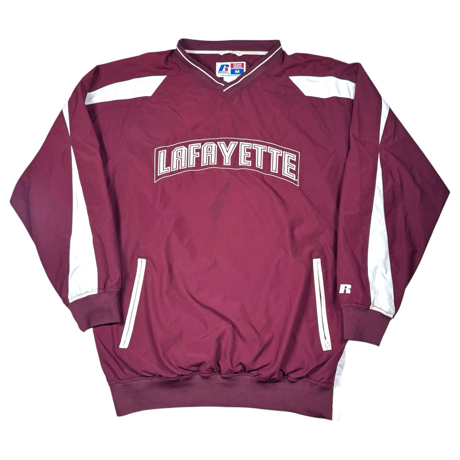 Vintage Lafayette College Russell Athletic Pullover Windbreaker Size M