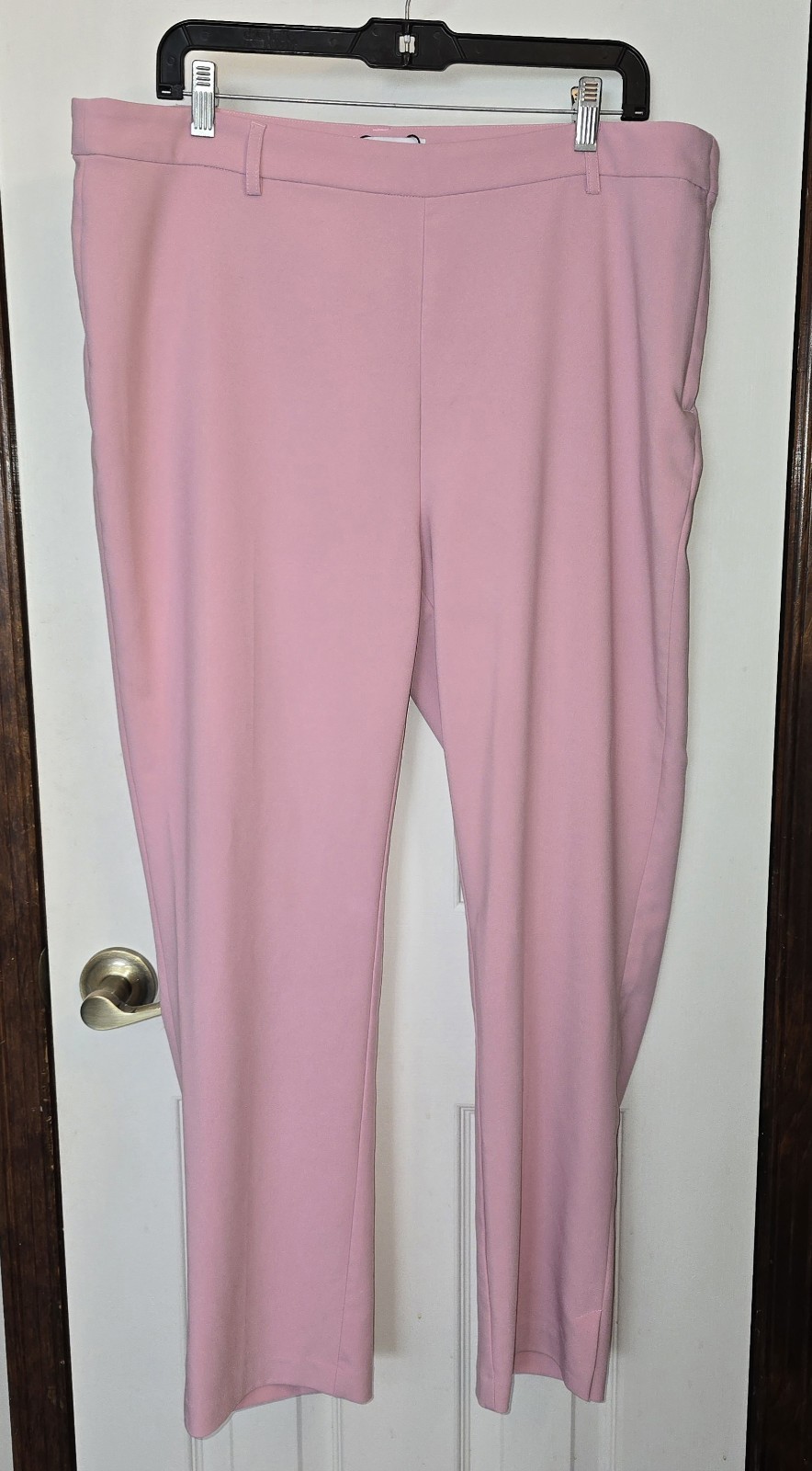 Gibson Latimer Pink Dress Pants Trousers Women 16 Side Zip Stretch Ankle Career