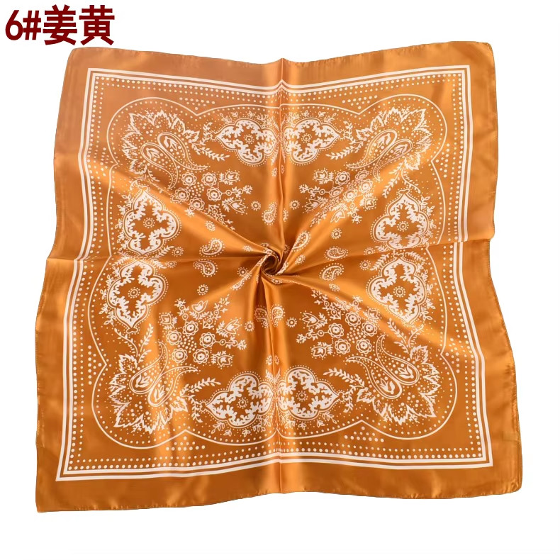 Square Satin Scarf Silk Feel Neckerchief Head Neck Wrap Paisley Bandanna 27″x27″