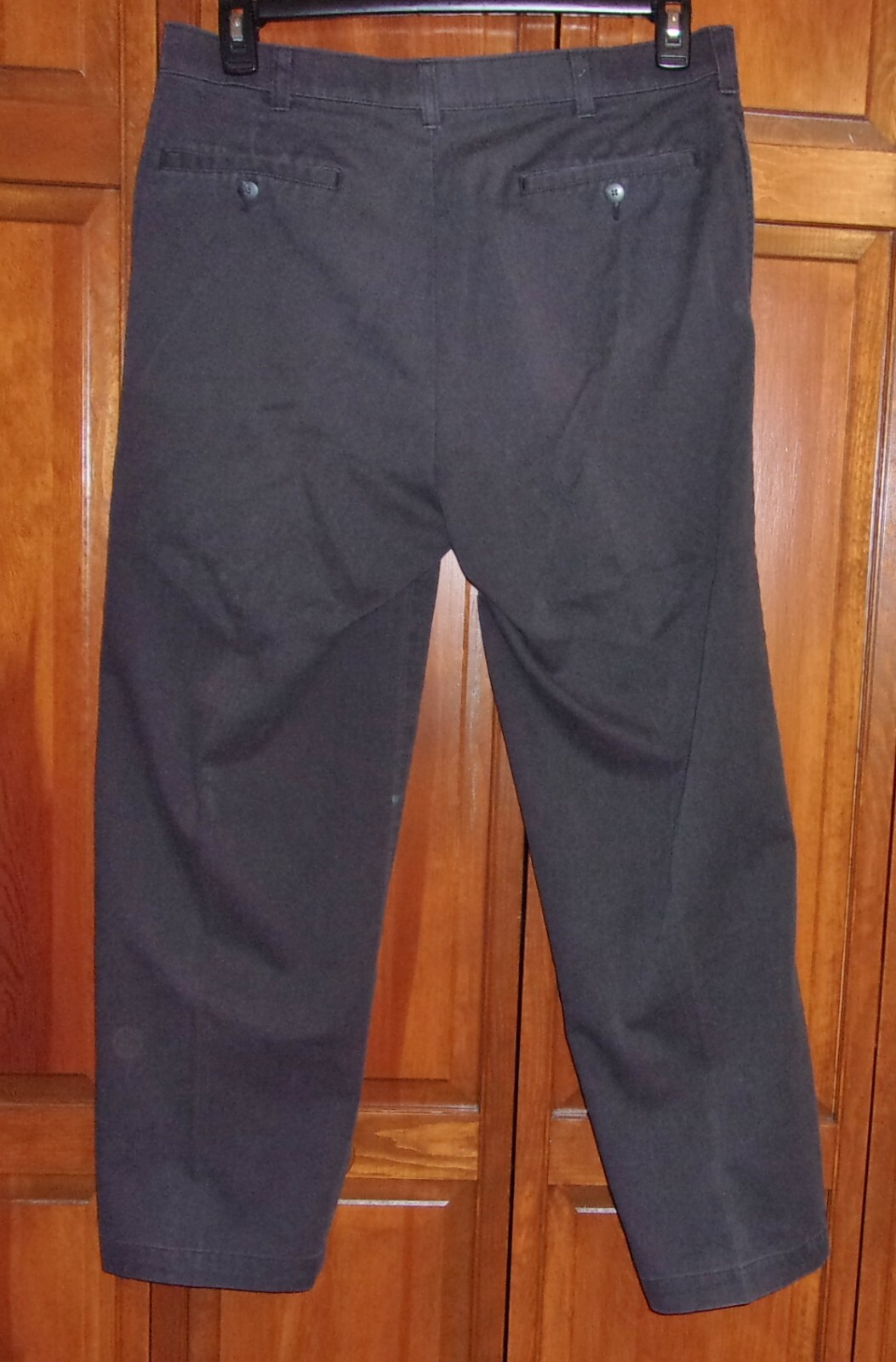Croft & Barrow Mens Khakis – Pleated Front -Washed Out Black Reg Fit – 36×29