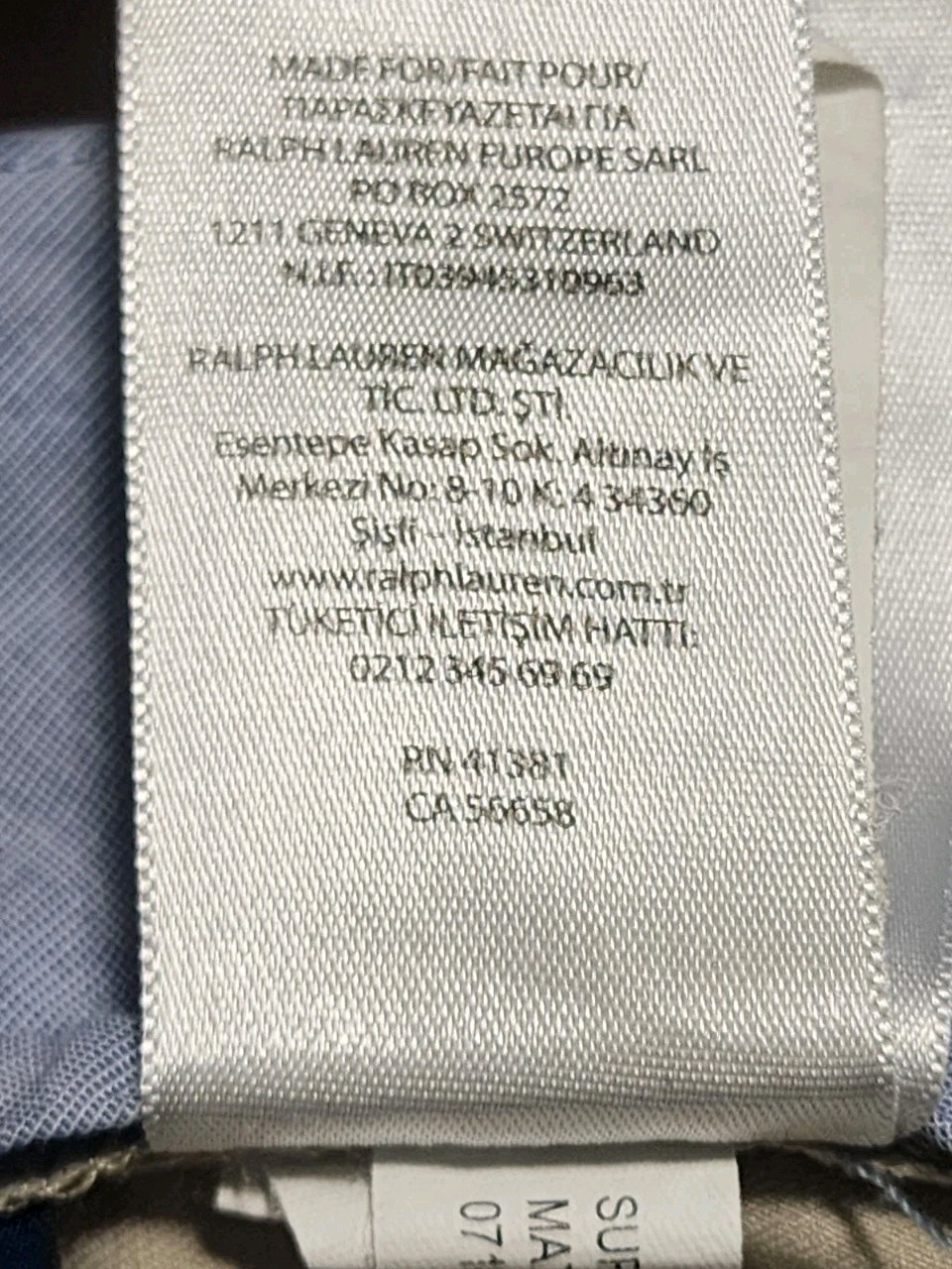 Polo Ralph Lauren Stretch Classic Fit Chino Pants Mens 40×30 Beige Flat Front