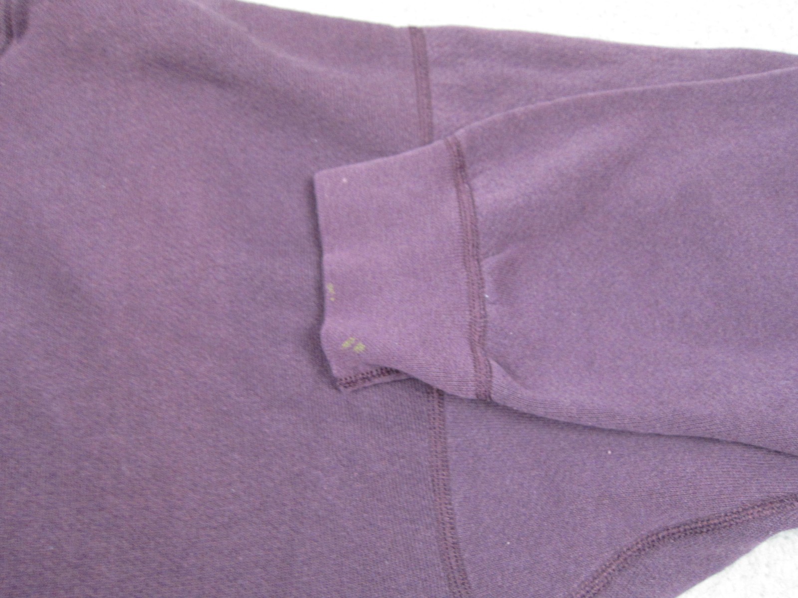 Vintage Tultex Sweatshirt Adult Large L Purple Henley Fleece 90s Sweater Casual