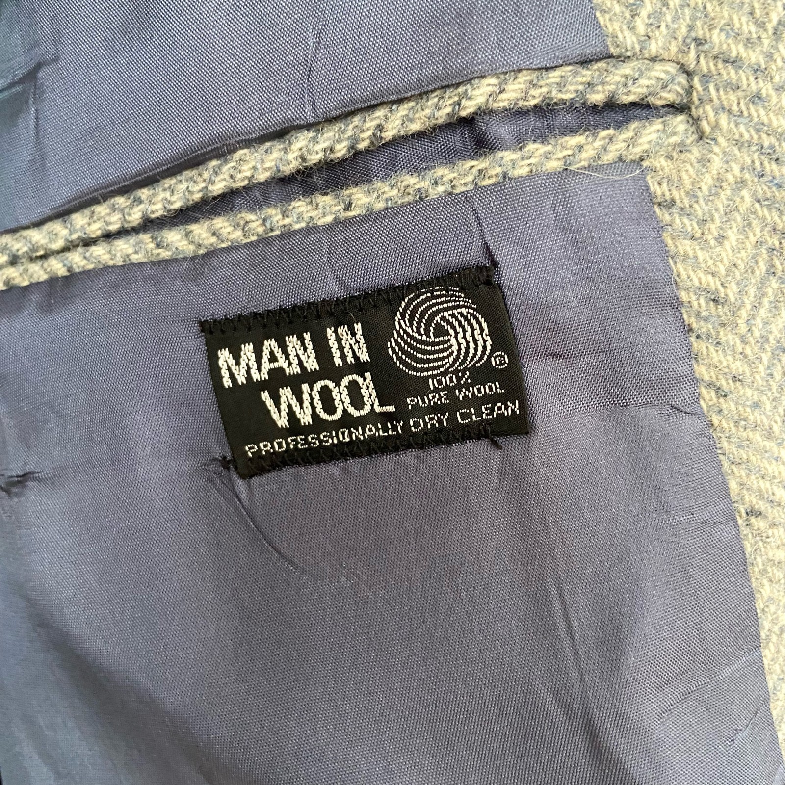 Vtg Middishade Herringbone Men’s Sportcoat 40R Tweed Old Money Academia Elbow