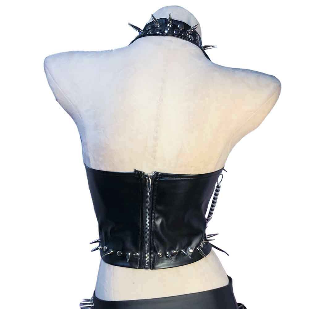 Goth Tops Y2K Ladies Gothic Tank Grunge Emo Clothing Spiked Punk Rock Clothes