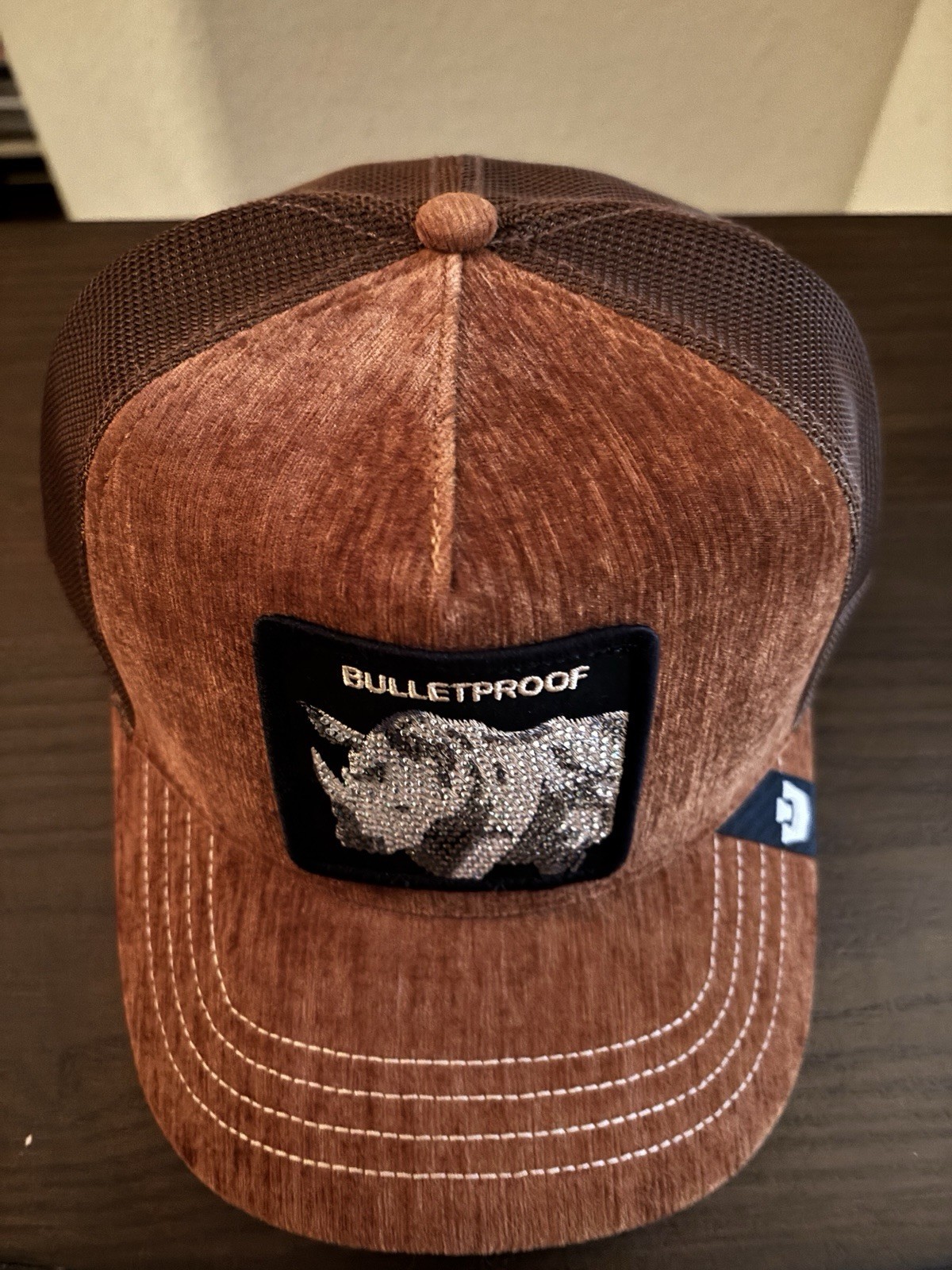 Goorin Bros The Farm Trucker Hat – ICED RHINO- NIB Limited Edition BULLETPROOF