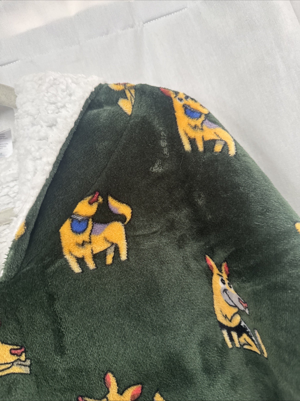 Oodie Oversized Blanket Hoodie Sherpa Adult One-Size All Over Dog Print