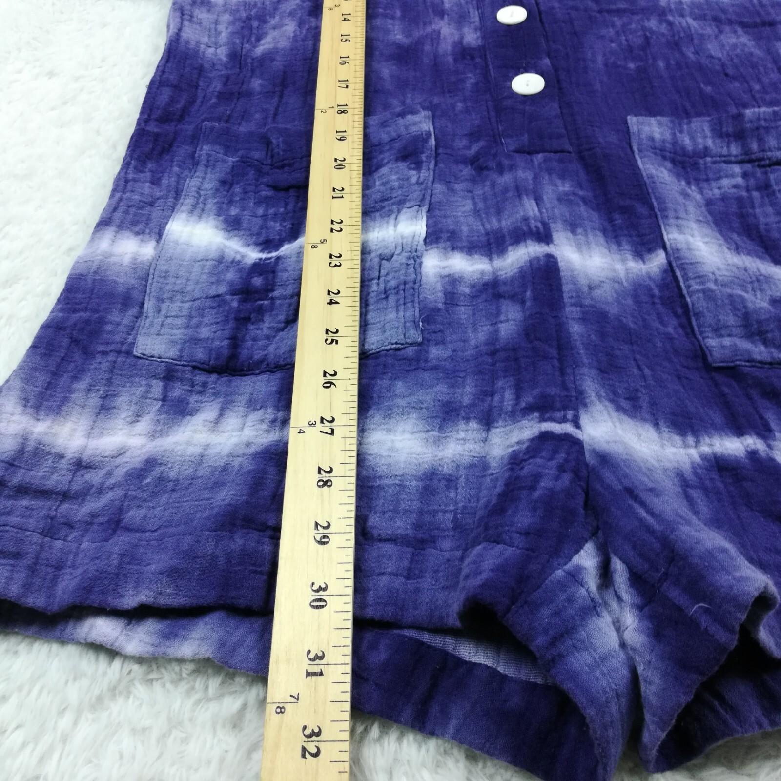 Madewell Womens Jumper Warm Hooded Purple Tie Dye Muslin Beachwear Fun S New