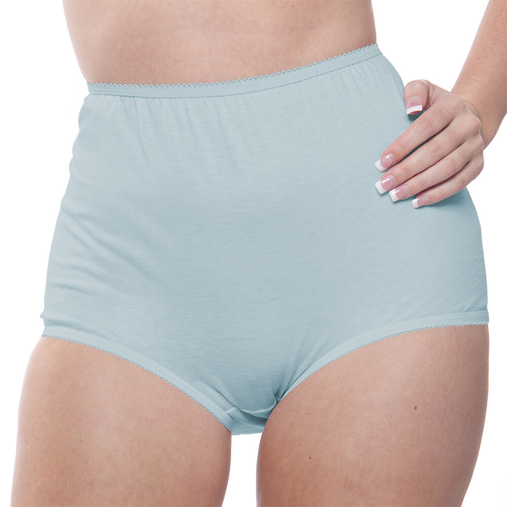 Full Coverage Panty Assorted Color 4 Pack (100% Cotton) by Teri lingerie
