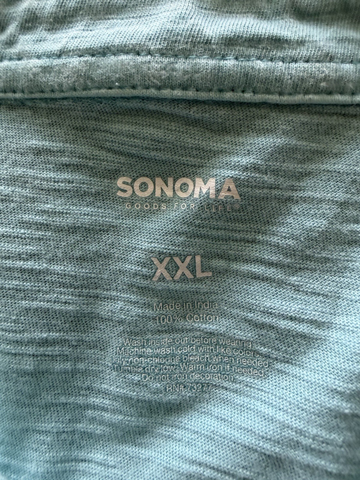 Sonoma Goods For Life Men’s Solid Light Blue Short Sleeve Polo Shirt, Size XXL