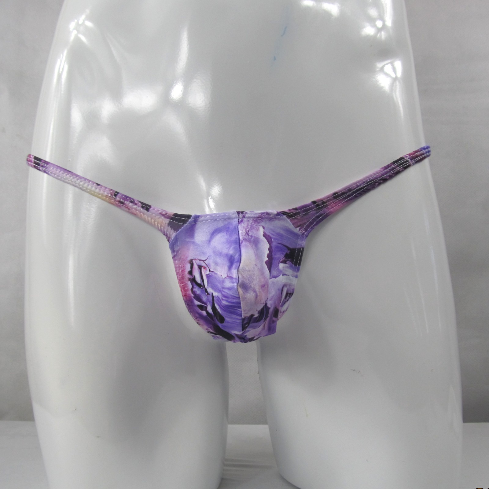 K403 P Mens Grape Smugglers String Thong Contoured Pouch Penguin Maple Leaves