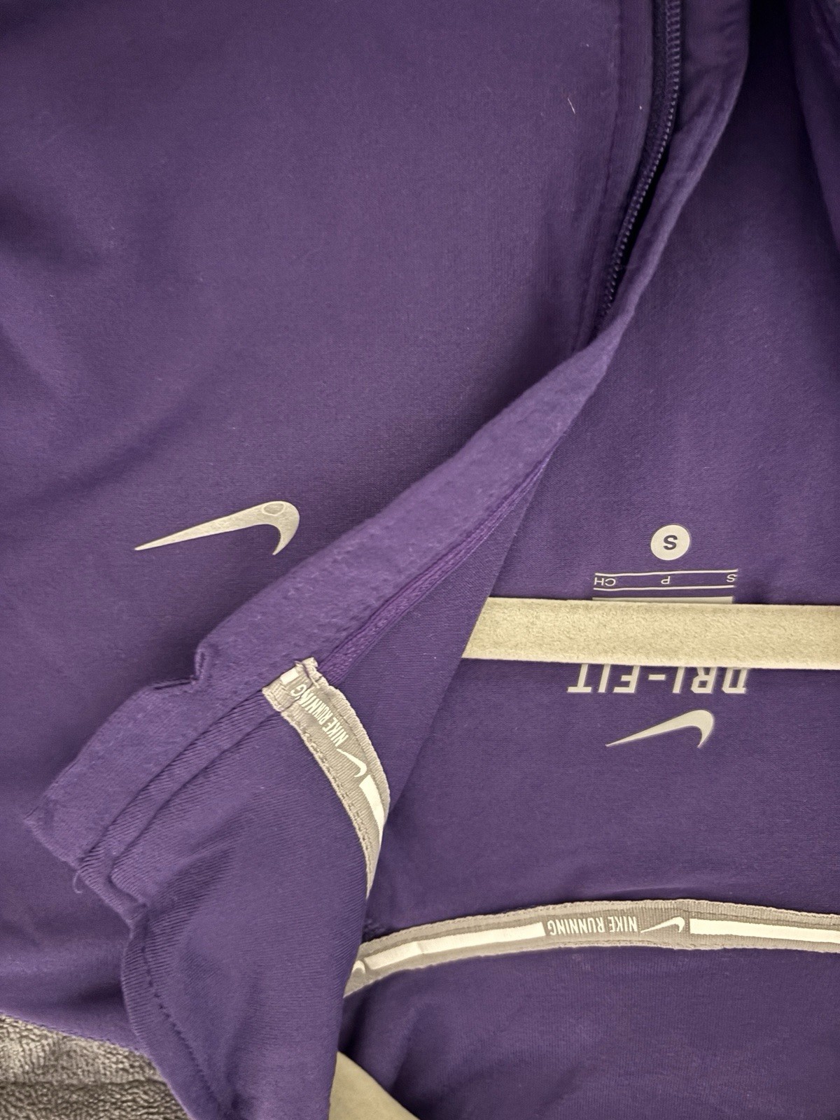 Nike Womens Dri FIT Small Purple PULLOVER JACKET RUNNING NWT RETAIL $65
