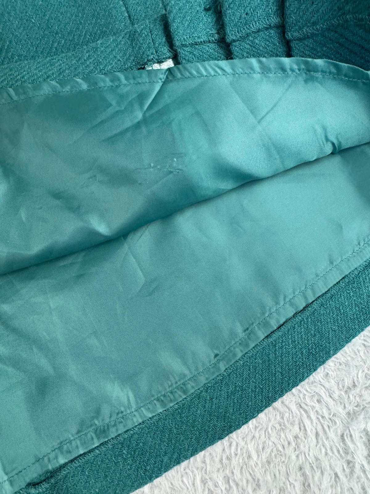 Original Penguin By Munsinger Womens Sz 10 Green Pleated Skirt Wool Viscose NWT