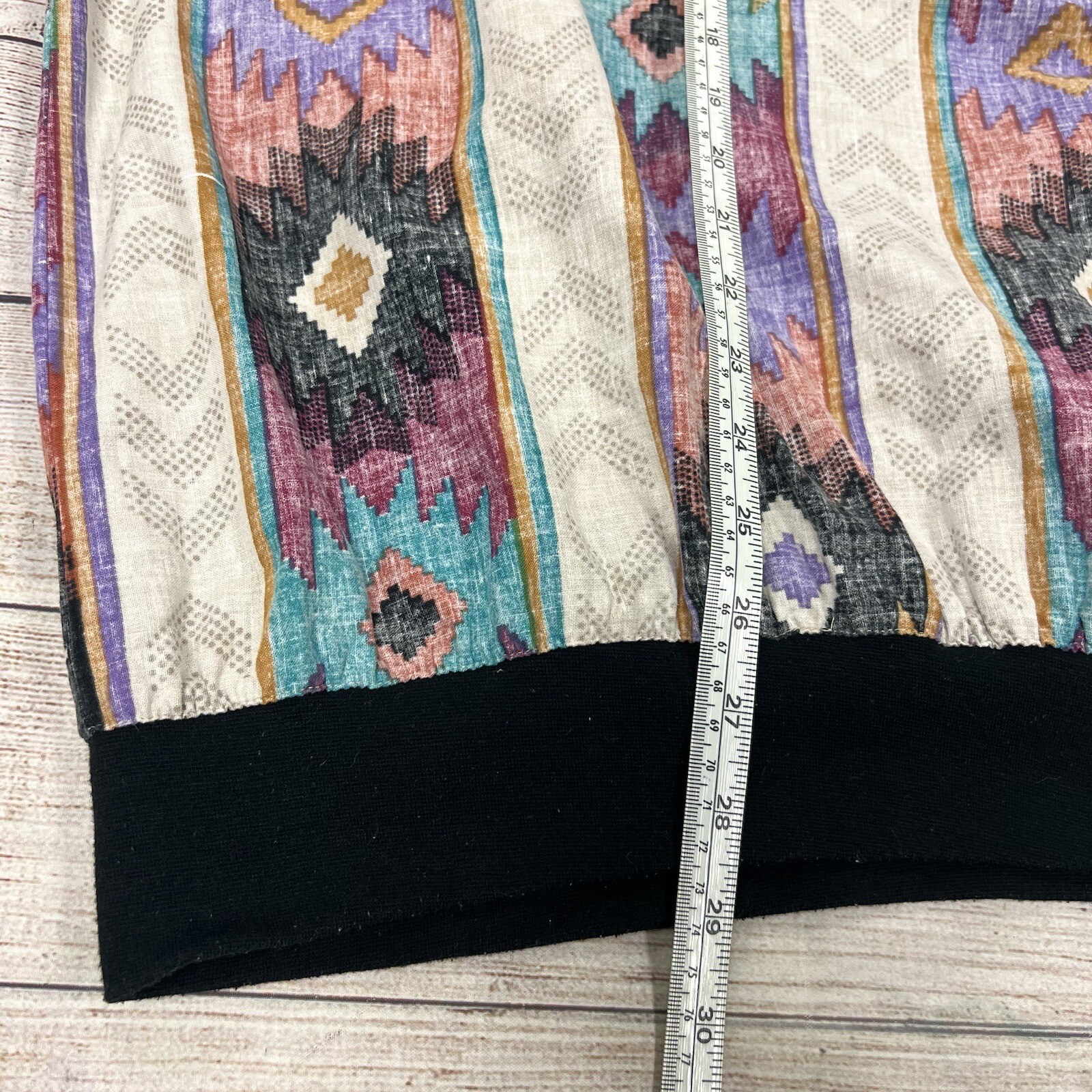 Vintage The Design Crew Multicolord Southwestern Western Short Sleeve Size 2XB