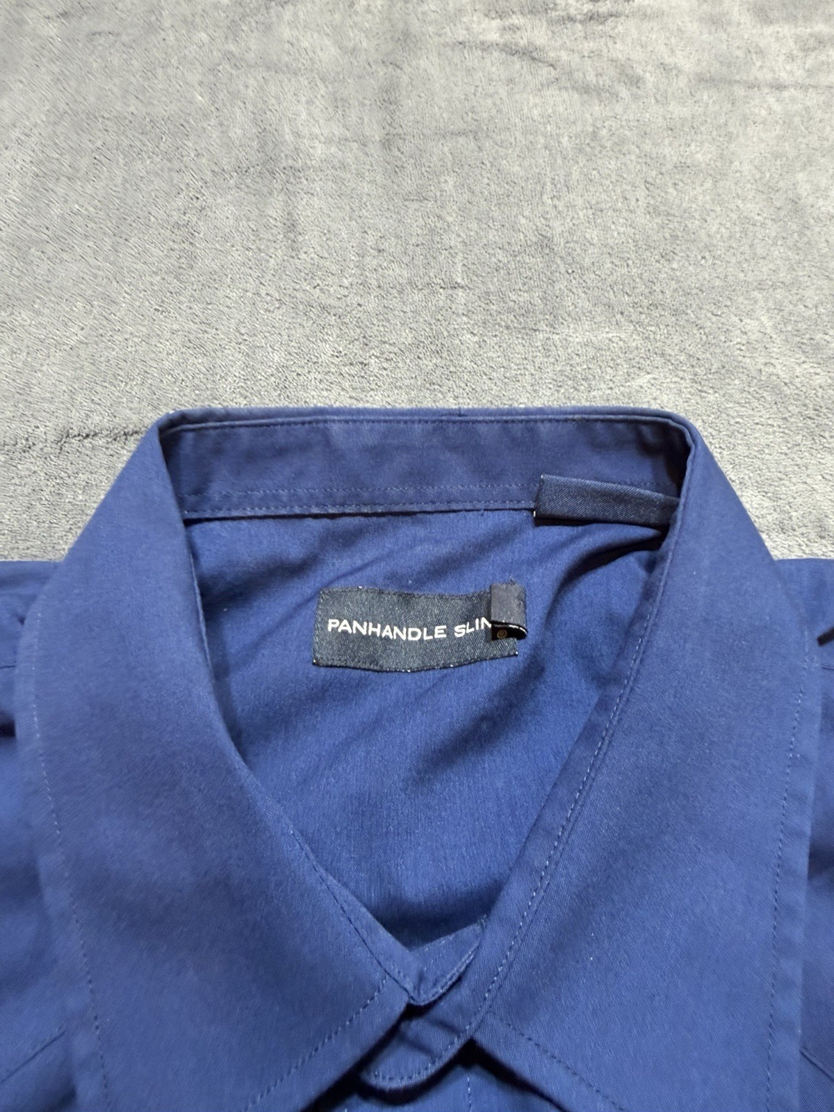 Panhandle Slim Western Solid Blue Pearl Snap Mens XL Shirt Short Sleeve