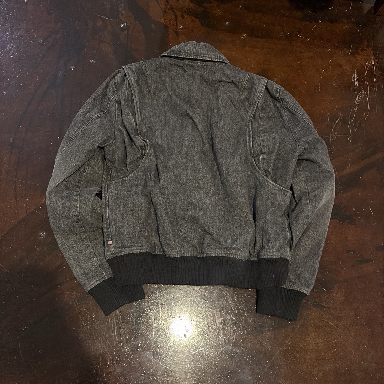 Vintage Polo Jeans Co. Women’s Black Denim Bomber Jacket Size XL