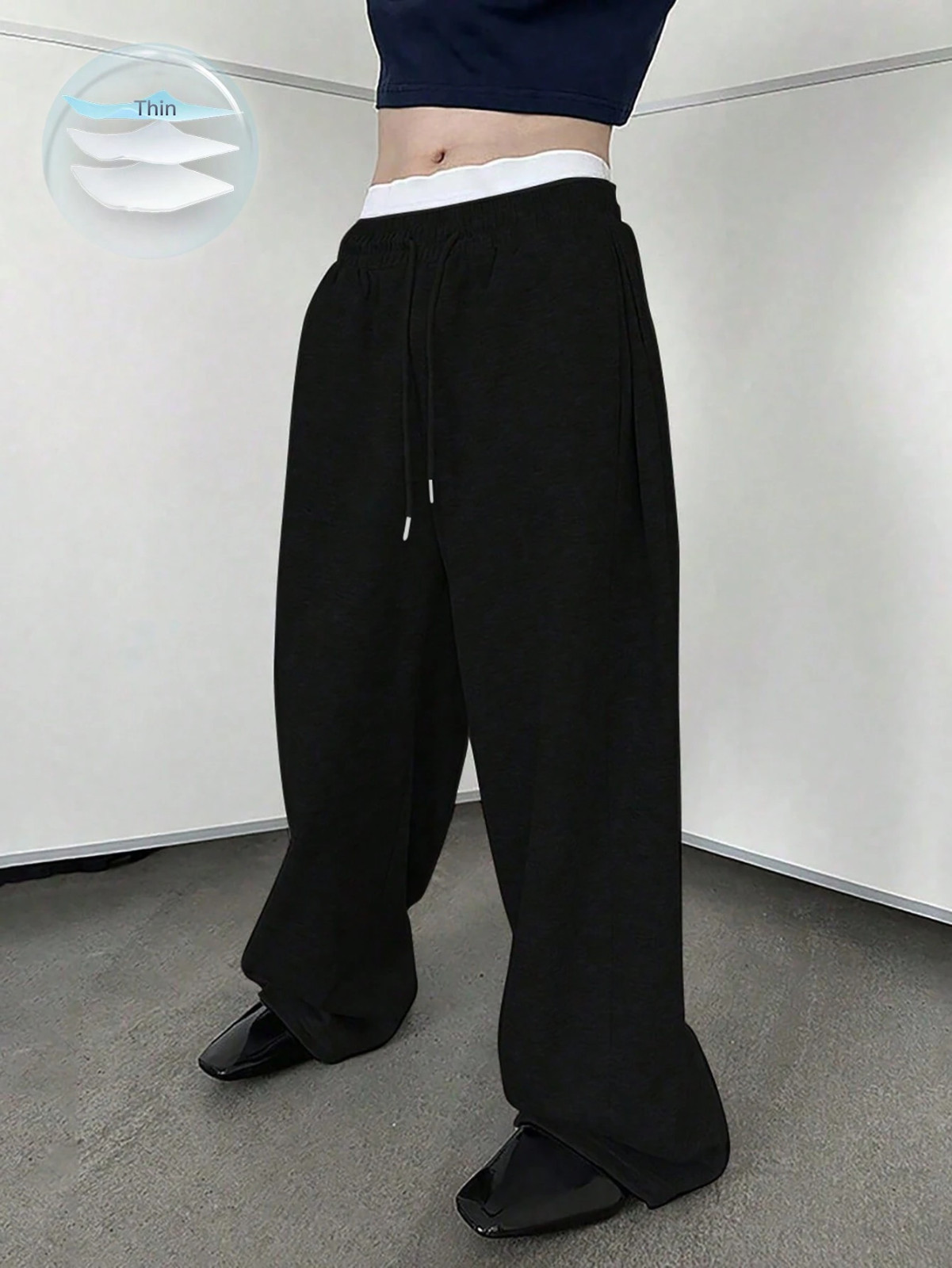 Manfinity Men’s Loose Fit Drawstring Sweatpants – Wide Leg, Baggy, Perfect Gift