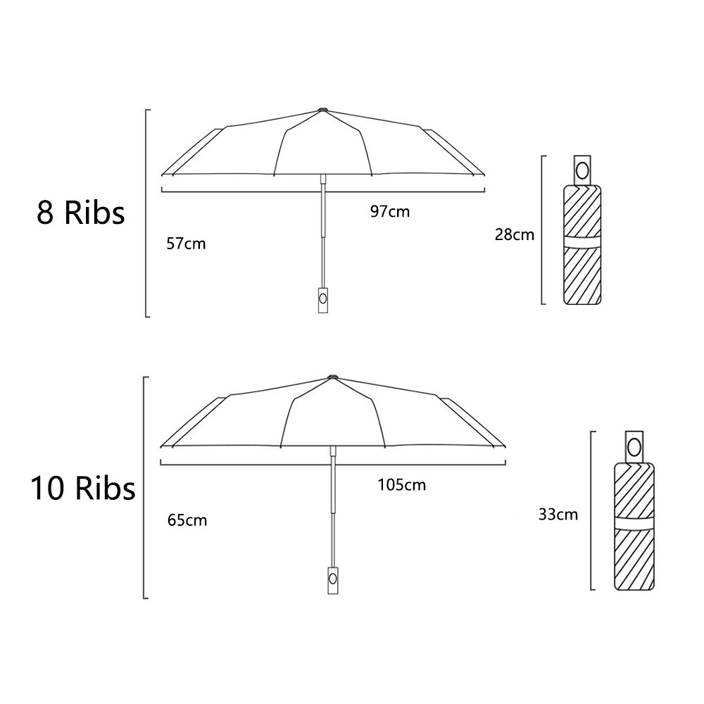 Windproof Travel Umbrellas for Rain – Easy Auto Open Close, Durable & Compact Um