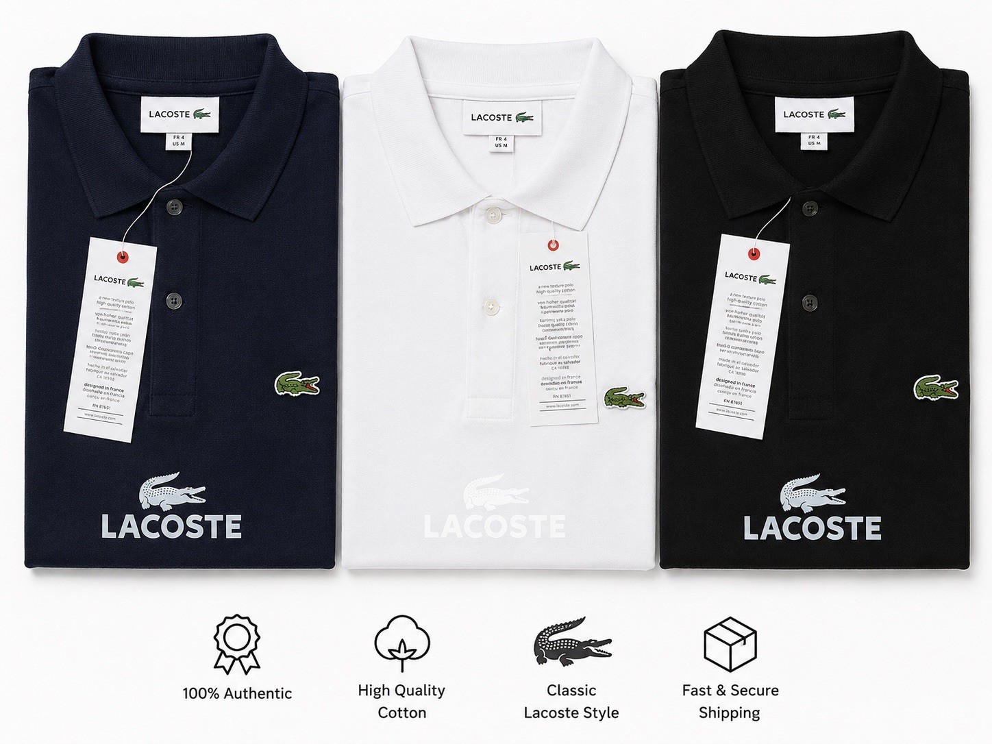 lacoste classic fit polo shirt