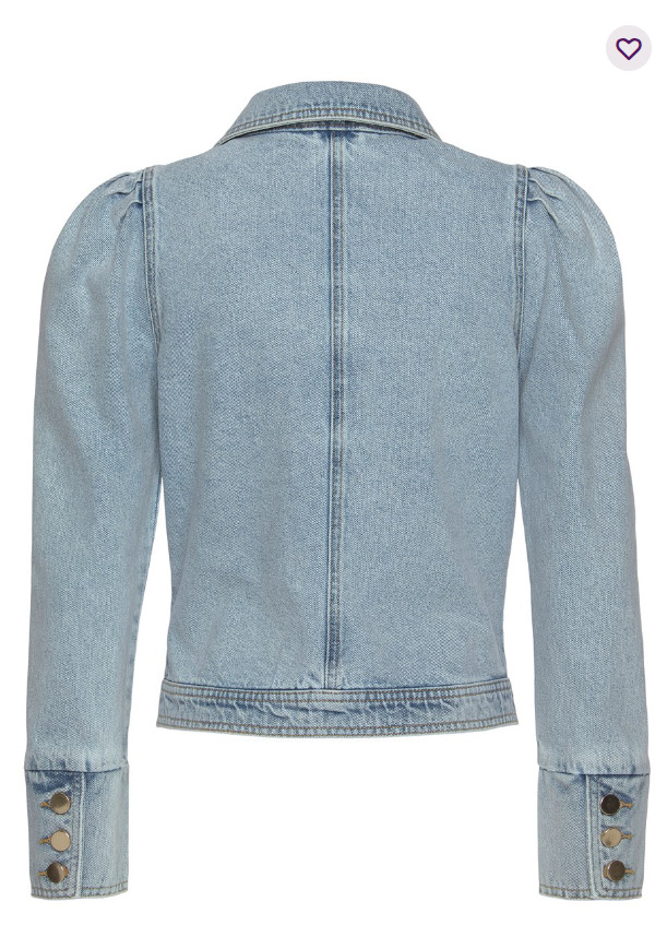 Puff Sleeve Denim Jacket