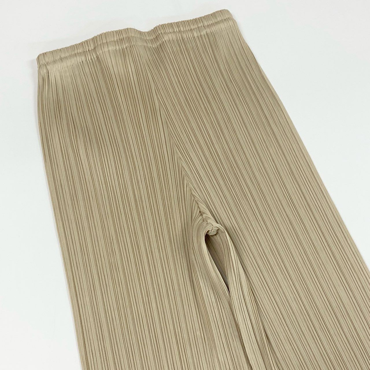 Used Ad12 PLEATS PLEASE Pleated Pants Straight Pants Size 1 Ivory Women’s ta1