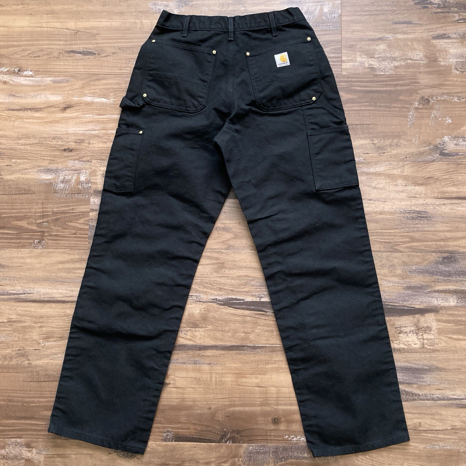 Carhartt B01 BLK Double Knee Work Pants Mens 32×32 (Fits 31×31) Loose Fit