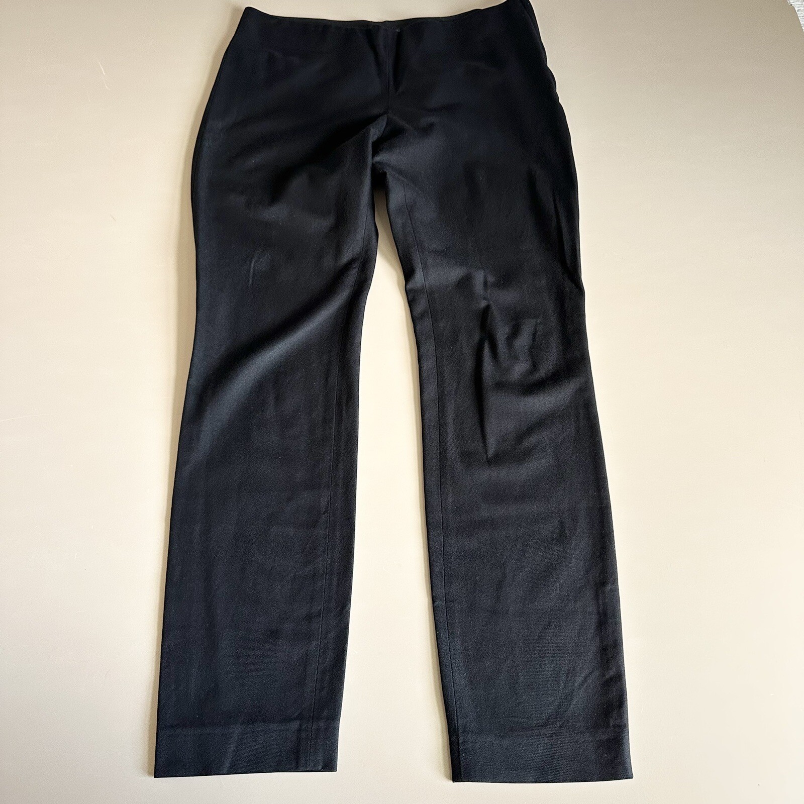 Cos Black Pants Side Zip Stretch Waist Women’s Size 42 (M/12)