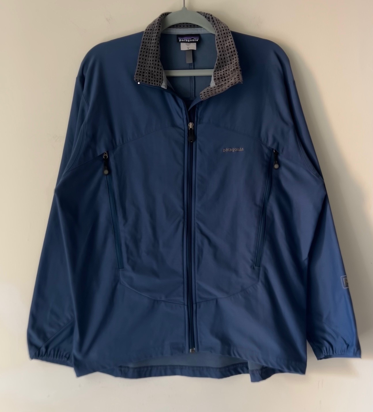 Vtg Patagonia Men’s Medium Y2K Slingshot Zip Up Jacket Blue Canada 24060