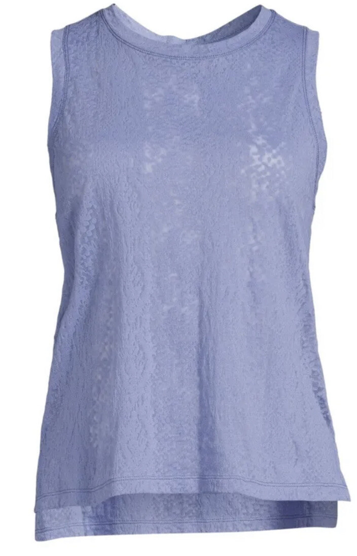 Avia Women’s Blue Peri Burn out Tank Top Size Small