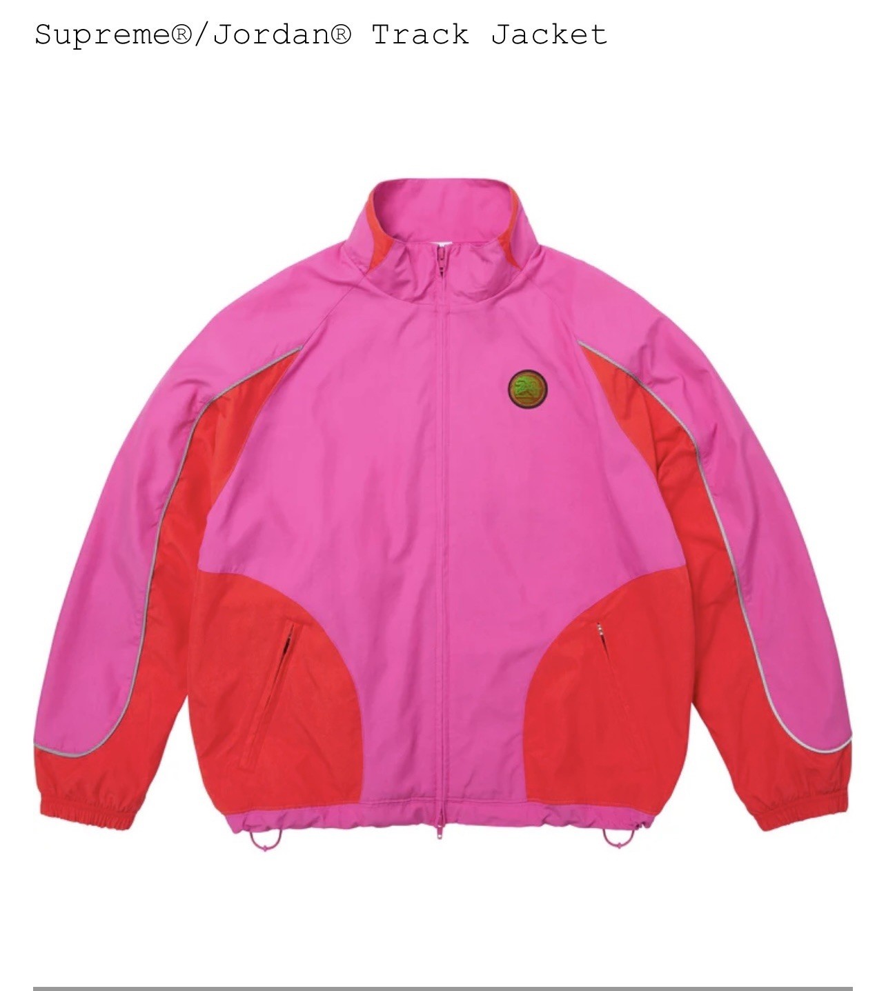 Supreme Jordan Track Jacket Pink SS26 Size Small IN HAND READY TO SHIP