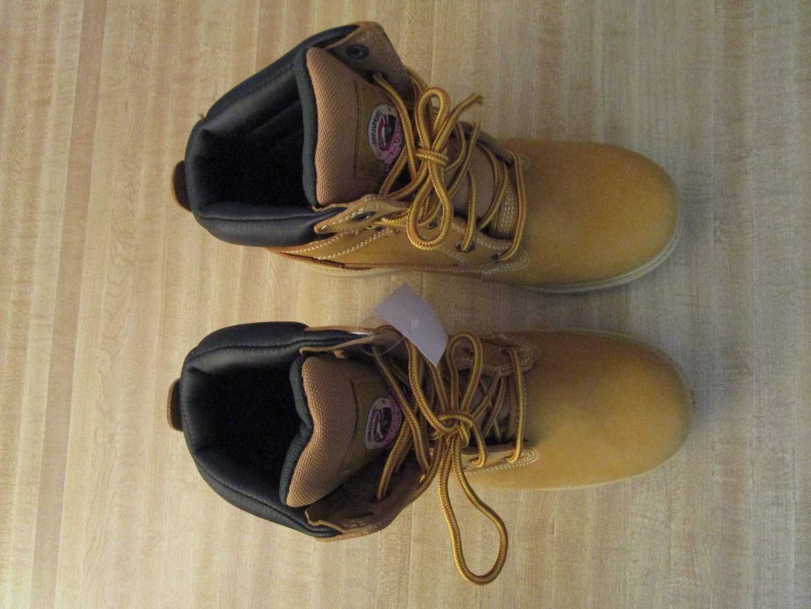 Brahma Defender Work Boots Waterproof Leather Up New Men’s US 8 Ex Wide Wheat