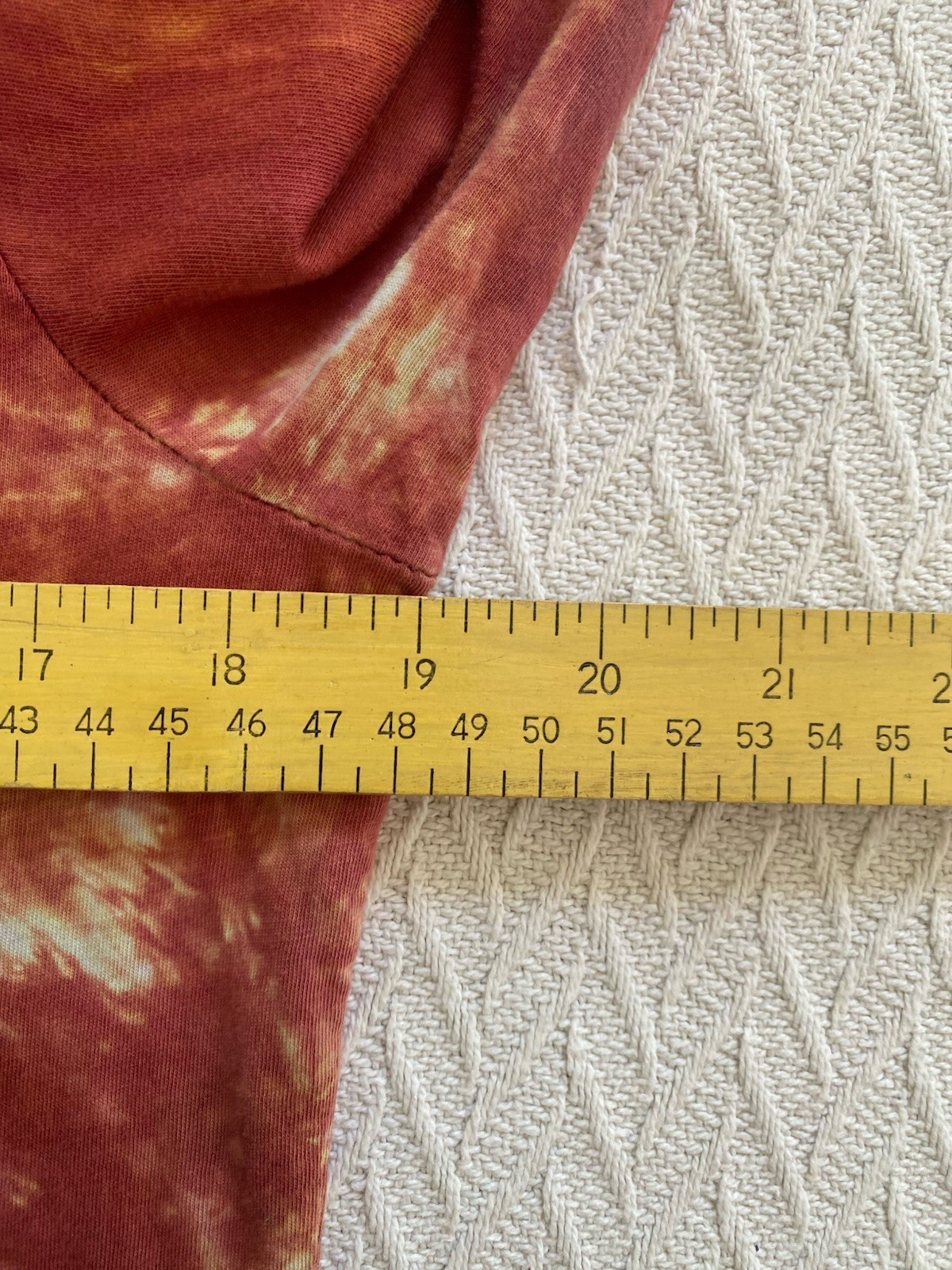 Glima Top Womens M Cotton Tye Dye Elbow Sleeve 90s Grunge Fairy USA Y2K Soft