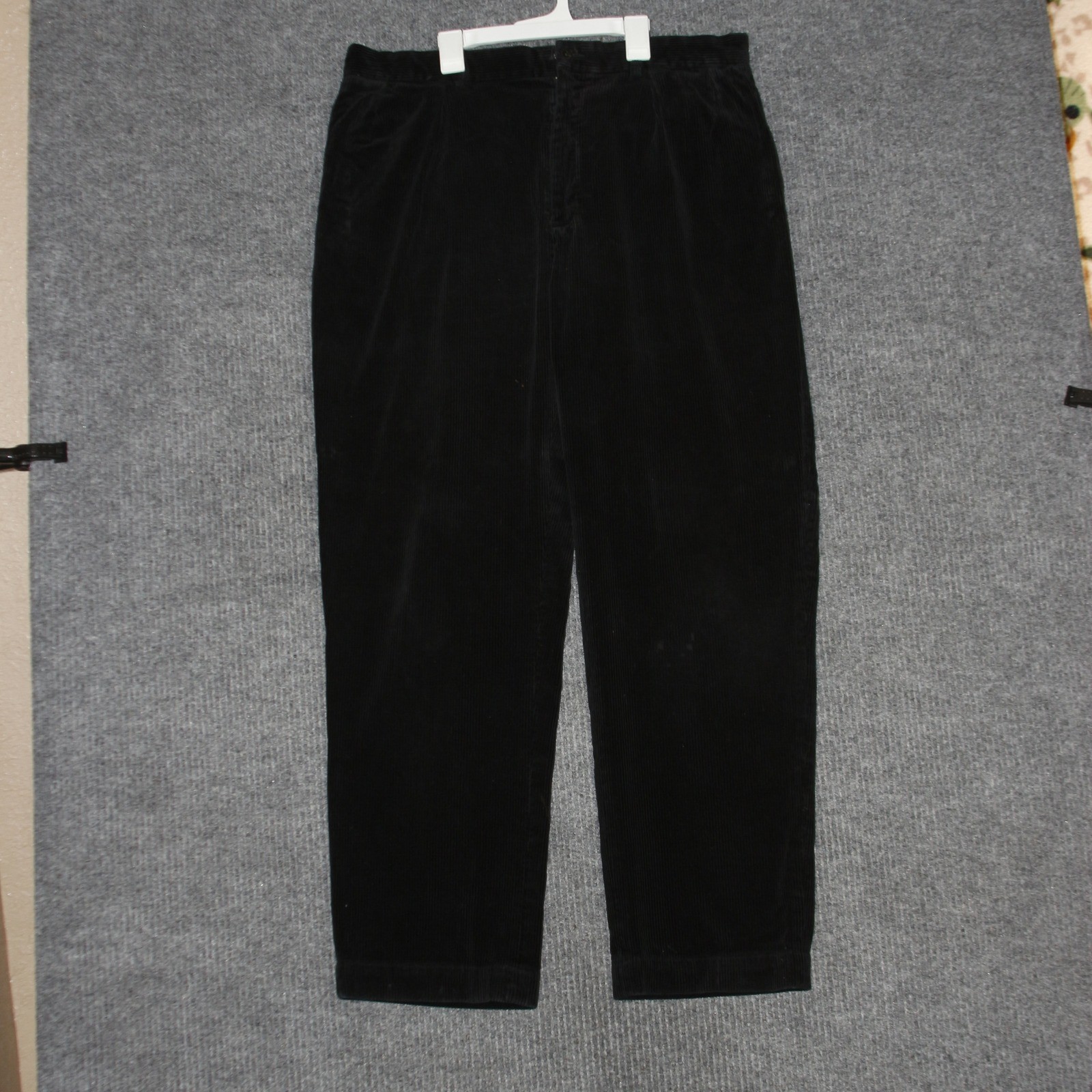 Polo Ralph Lauren Corduroy Pants Mens 38×32 Black Straight Leg Casual Formal