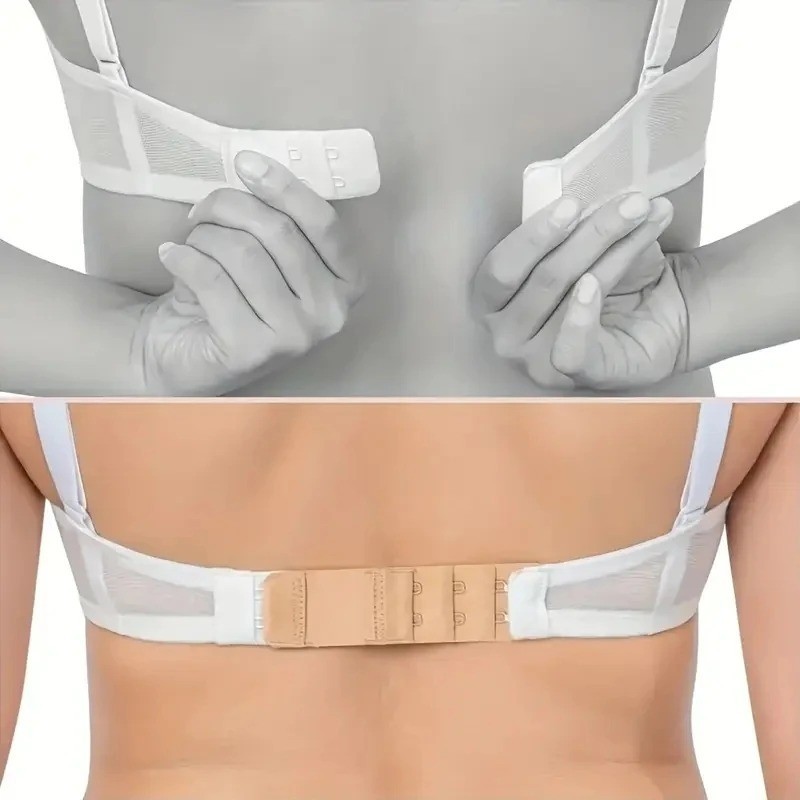 1/5 Pcs Adjustable Bra Extender 2-4 Hooks with Elastic Extension Underwear Strap