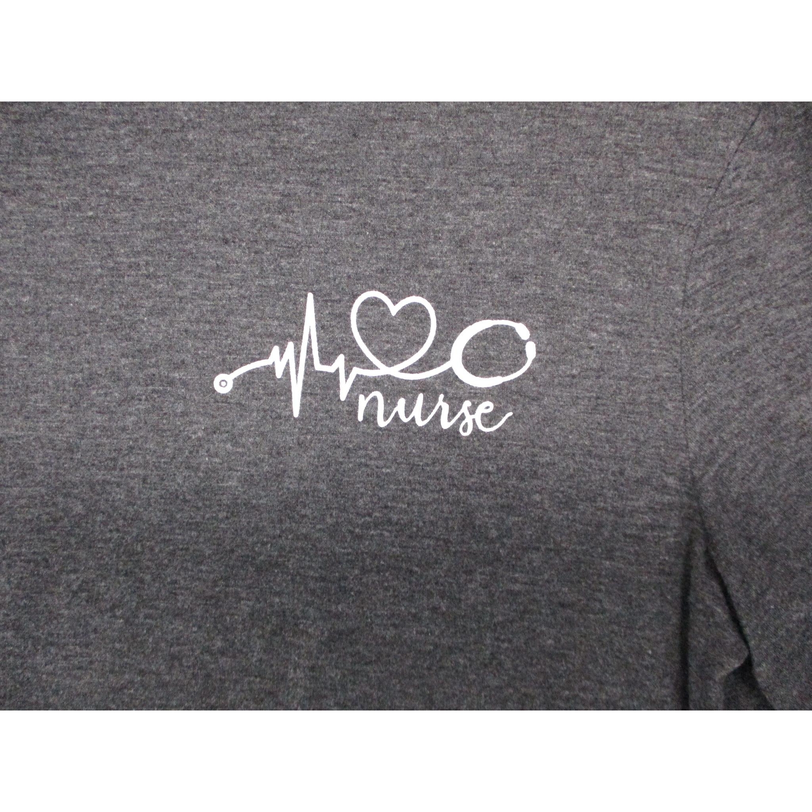 Nurse Charcoal Gray Trendy Graphic Crew Neck T Shirt Unisex Size S