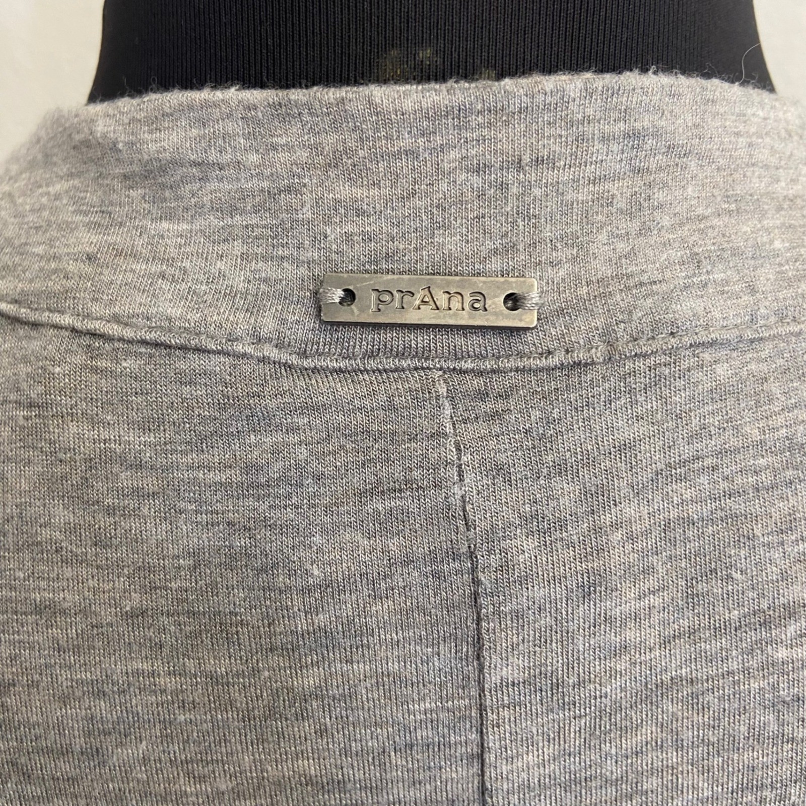 prAna Womens Medium Gray Open Front Cardigan Tencel Modal Dolman Pockets Wrap