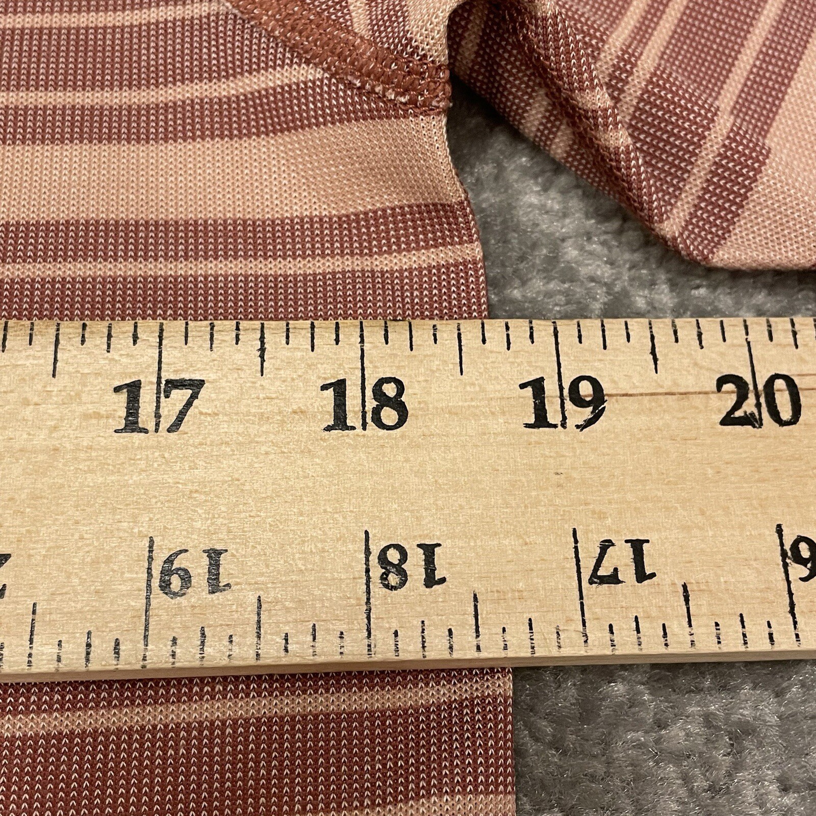 Rhone Polo Shirt Mens Small Mahogany Rose Stripe Delta Pique Golf NEW $94